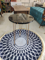 Round Black 1 nesting table